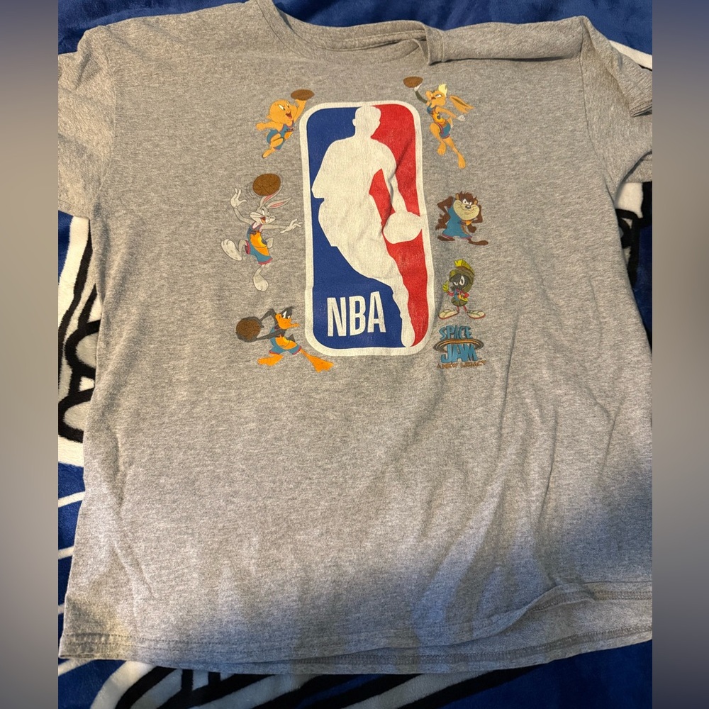 NBA Big Boys Youth Cotton Short Sleeve Tee Space Jam